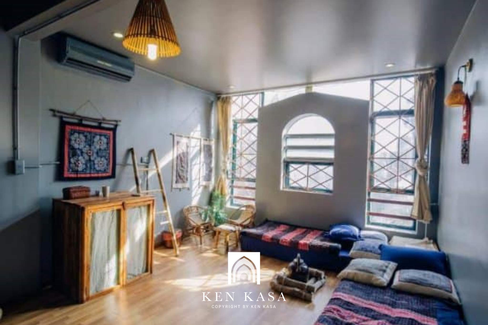 Sử dụng màu sắc khi thiết kế homestay trong ngõ nhỏ 